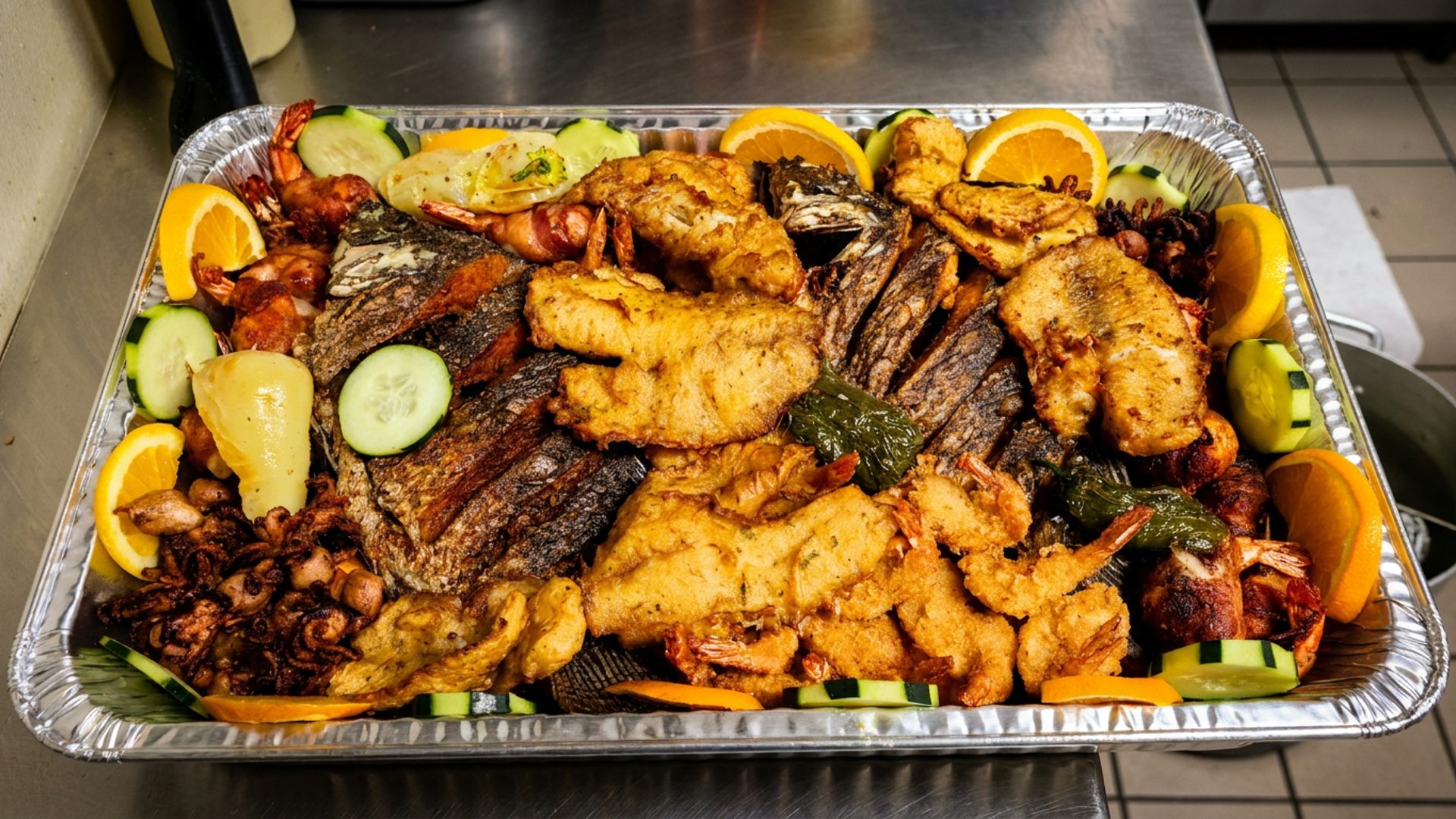 Seafood and Mexican food, all under one roof
