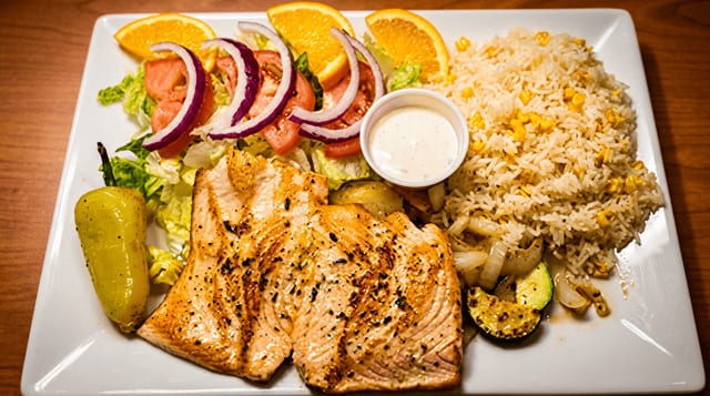 Salmon a la Plancha.