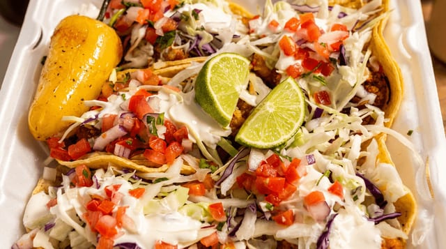 Camaron (Shrimp) Taco.