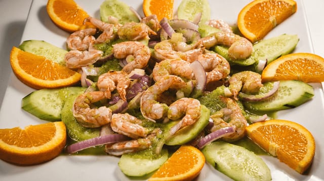 Camarones Aguachile.