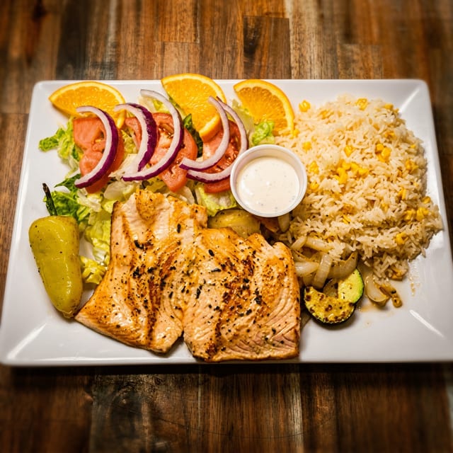 Salmon a la Plancha.